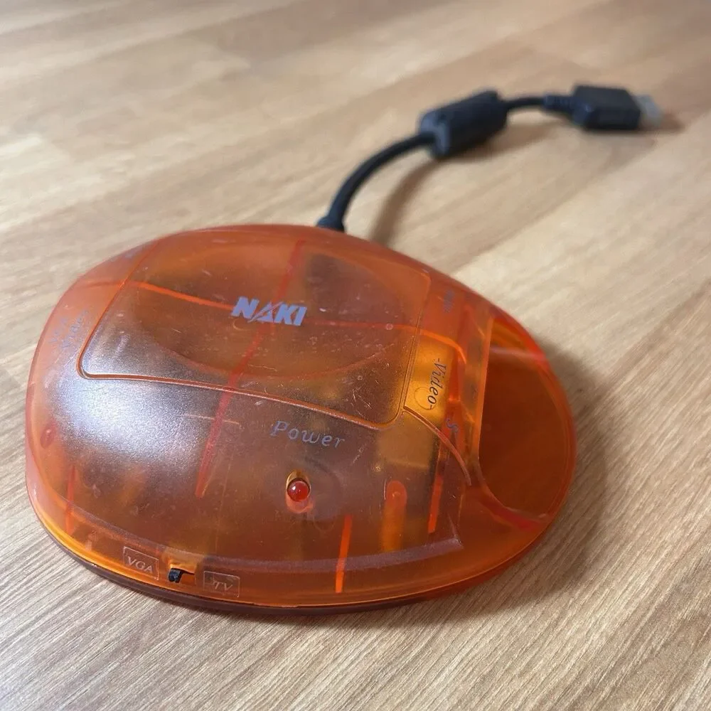 NAKI Dreamcast Converter for SEGA Dreamcast RCA+S VIDEO TO VGA Adapter